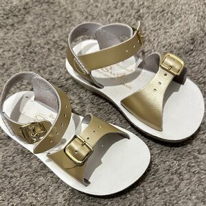 Salt Water Gold Toddler Sandals